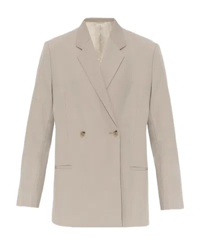Totême Double-breasted Blazer In Nude