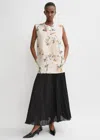 Totême Double-faced Leather Top Washed Floral In Washed Floral P