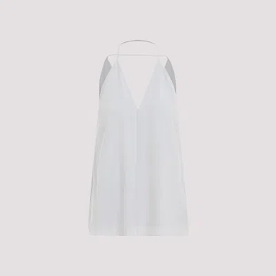 TOTÊME DOUBLE-HALTER SILK TOP