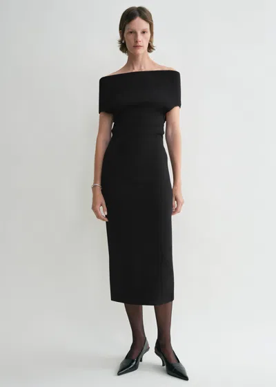 Totême Double-knit Dress Black