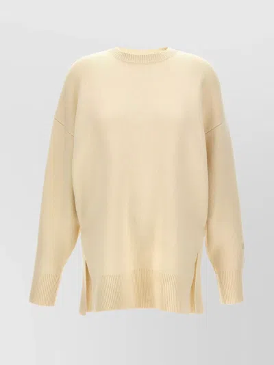 Totême Double Knit Knitwear Sweater In Neutral