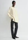 Totême Double-knit Pullover Snow In Snow
