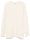 Totême Double-knit Sweater In Neutrals