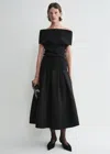 Totême Double-knit Top Black In Black