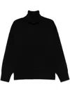 Totême Double-knit Turtleneck Sweater In Black