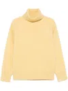 Totême Double-knit Turtleneck Sweater In Yellow