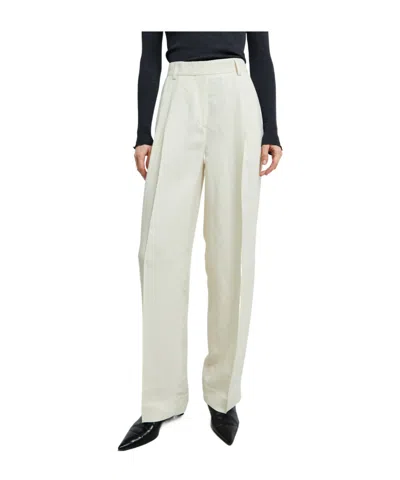 Totême Double-pleat Trousers In White