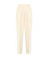 Totême Double-pleated Tapered Trousers In Nude