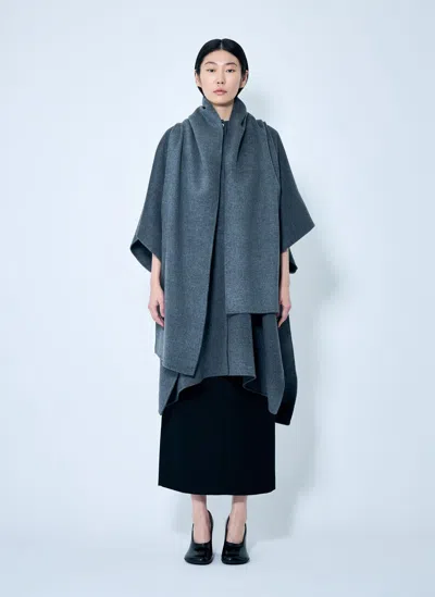 Totême Toteme Women Doublé Scarf Coat In Gray
