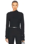 Totême Fine Turtleneck Black In Black