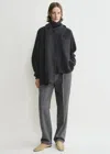 Totême Draped-scarf Knit Granite In Granite