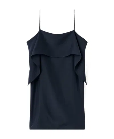 Totême Draped Silk Camisole In Black