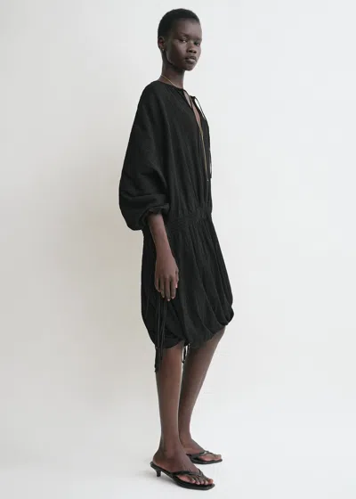 Totême Drawstring Dress Black