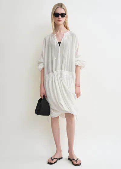 Totême Drawstring Dress Off-white