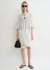 Totême Drawstring Dress Off-white