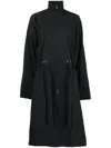 Totême Drawstring-fastening Waist Parka Coat In Schwarz