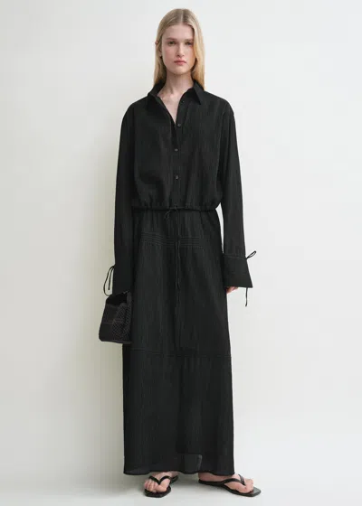 Totême Drawstring Shirt Black