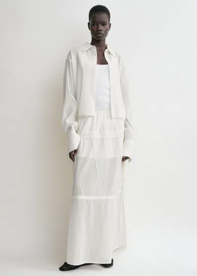 Totême Drawstring Shirt Off-white