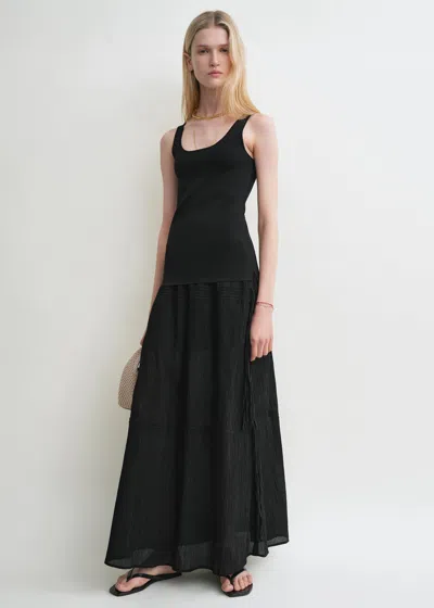 Totême Drawstring Skirt Black