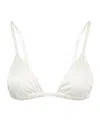 Totême Toteme Satin Bikini Top In White