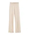 Totême Knitted Wide-leg Trousers In Nude