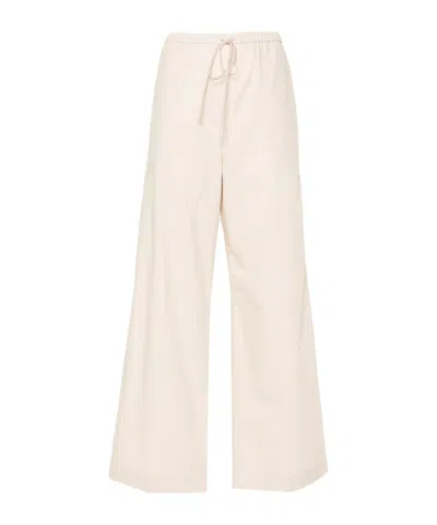 Totême Toteme Tie-waist Fluid Trousers In Neutral
