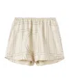 Totême Toteme Monogram Silk Pj Shorts