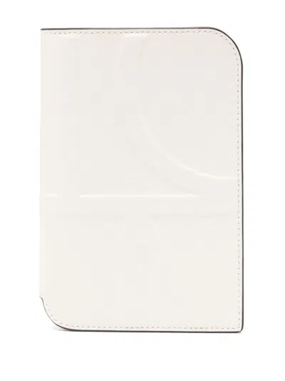 Totême Embossed-monogram Passport Holder In Nude