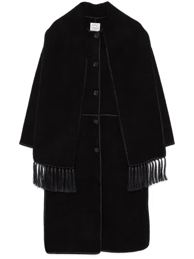 TOTÊME EMBROIDERED SCARF COAT