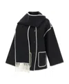 Totême Toteme Embroidered Scarf Jacket In Black