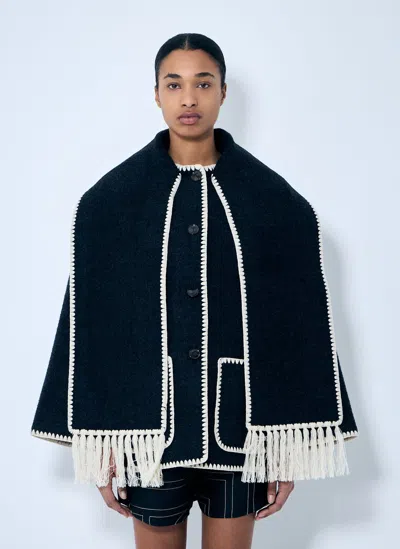 TOTÊME EMBROIDERED SCARF JACKET