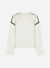 TOTÊME EMBROIDERED WOOL AND CASHMERE SWEATER