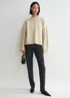 Totême Embroidered Wool Cashmere Knit Harvest
