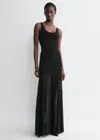 Totême Evening Tank Dress Black In Black