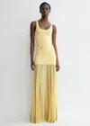 Totême Evening Tank Dress Soft Yellow In Soft Yellow
