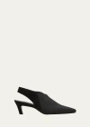 Totême Toteme Women Mid Heel Elastic Slingback Pumps In Black