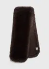 Totême Faux Fur Stole Beaver Brown In Beaver Brown
