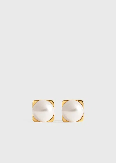 Totême Faux Pearl Studs White