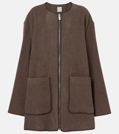 TOTÊME FELTED WOOL-BLEND JACKET