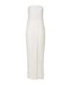 Totême Strapless Fil-coupé Dress In White