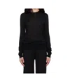 Totême Black Fine Crew-neck Knit Sweater In Black