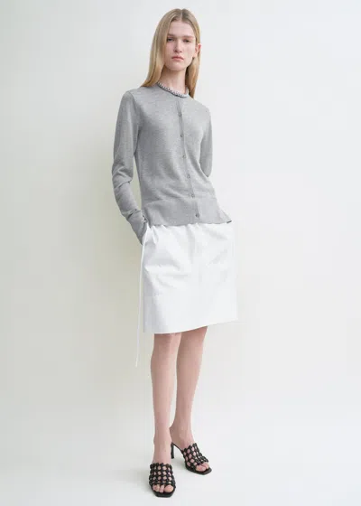 Totême Fine Knit Cardigan Grey