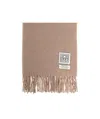 Totême Fine-knit Fringe-edge Scarf In Nude