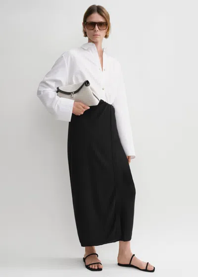 Totême Fine Knit Sarong Black