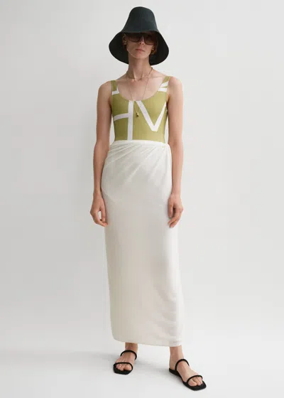 Totême Fine Knit Sarong Light Hay