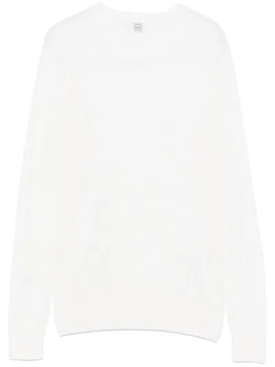 Totême Fine-knit Sweater In White