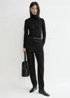 Totême Fine Turtleneck Black In Black
