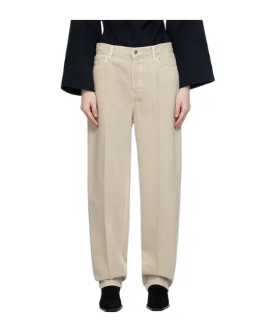 Totême Five-pocket Jeans In Nude