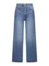 Totême Womens True Vintage Low Straight-leg Denim Jeans In Blue