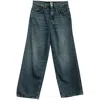 Totême Flare Fit Denim Washed Jeans In Blue Cotton In Blue